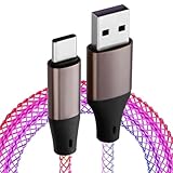 Hemlosk USB-A-auf-USB-C-Ladekabel, Bunt, 100 cm Usb C Ladekabel Led,...