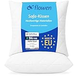 Flowen Kissen 40x40 Kopfkissen 2er Set Dekokissen für Sofa und Bett...