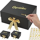 Personalisierbarer goldener Name, 3 Stück, große Luxus-Geschenkbox, je...