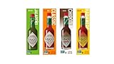 TABASCO 4er Saucen Bundle, 4 * 60ml, 4 Glasflaschen Chili-Sauce, 100%...