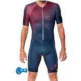 Triathlon Anzug Herren Anzug Herren Herren Radsportanzug gepolstert einteil...