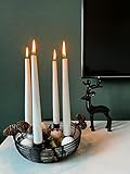 Brandsseller Adventskranz Ø 20,5 cm | Weihnachtskranz | Kerzenhalter |...