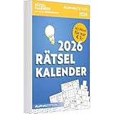 Rätselkalender 2026 Tagesabreißkalender - 11,8x15,9 - Rätselkalender -...