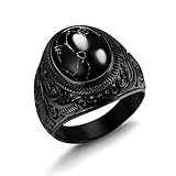 Dochais Tolles Geschenk für Männer,Schmuck Herren-Ring aus Edelstahl,Ring...