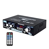 HiFi Verstärker, AK35 Mini Bluetooth Stereo- Audioverstärker Receiver,...