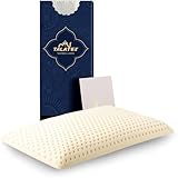 Talatex Natural Latex Flaches Kopfkissen, Ultra-Schlank, Für...