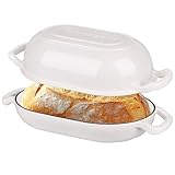 VORRINGARD Emaillierter Gusseisen-Sauerteig-Brotbackofen, Kastenform aus...