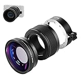 NEEWER Weitwinkelobjektiv kompatibel mit Sony ZV1 Kamera, 2 in 1 18mm HD...