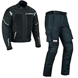 WMW WALI MOTO WEAR Herren Motorrad Sommer Textil Kombi 2-teiler mit...