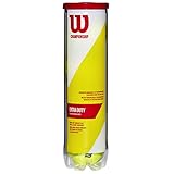 Wilson Tennisbälle, Triniti, 4 Bälle, Hülle 100% recyclebar, WRT125200,...