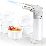 2IN1 Flambierbrenner + 6X Schälchen Ø 9cm aus Keramik Ofenfest Gas Küche...