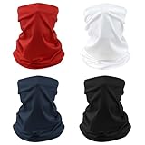 Awumbuk Halstuch Herren & Damen 4er Pack – Multifunktionstuch Unisex...