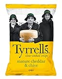 Tyrrells slow-cooked crisps Cheddar & Chive (1 x 150 g)
