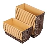 Generisch 25st Brotfach Brotbackformen Aus Folie Kastenform Mit Deckel,...