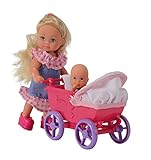 Simba 105736241 - Evi Love Doll Walk, 2-sort., Evi Puppe mit Babypuppe, mit...