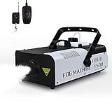 Telbum Nebelmaschine 1500 Watt Fernsteuerung Räuchermaschine 20000 CFM Fog...