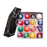 Poolball-Set – 16 Mini-Billardkugeln aus Kunstharz für Kinder,...
