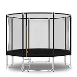 Baunsal® Trampolin Outdoor Ø 305 cm (FGOS) schwarz als Komplettset...