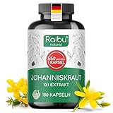 Johanniskraut Kapseln Hochdosiert - 5500 mg Johanniskraut pro Kapsel (10:1...