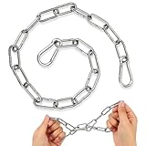 YQQYG Edelstahlkette Torkette, Metall Kettenschloss, Kettenglieder Tor...