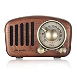 Retro Mini-Bluetooth-Lautsprecher aus Holz, Karteneinlage, Lautsprecher,...