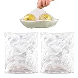200 Lebensmittelecht Frischhaltefolie,Mit Gummiband...