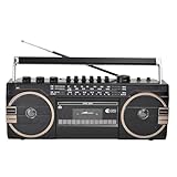 MObyat Retro-Player, Tragbarer Kassettenspieler, AM/FM-Radio,...