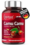 Camu Camu Extrakt 600mg natürliches Vitamin C Hochdosiert XXL Dose 250...