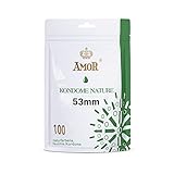 AMOR NATURE 53mm Kondome 100er Pack I Premium Kondom naturfarben I Kondome...