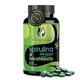 Vitagrazia® Hawaii Spirulina & Bio Chlorella Tabletten - 450 Spirulina...