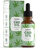 Yes Vegan® CBD-Öl 15% - Vollspektrum Hanf-Tropfen - 1500mg CBD -...