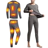 Thermounterwäsche Set Herren Funktionsunterwäsche Set Usb Beheizte...