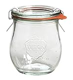 Weck Tulpenglas 220ml 12er-Set: Sturzglas Deckel, Dichtring...