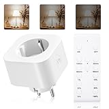 BrightArk Dimmbare Steckdose mit Fernbedienung, Funksteckdosen mit...