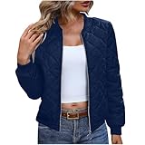 NSICBMNO Damen-Winterjacke, Puffermantel, Diamant-gesteppt, Bomberjacke,...