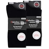 Diabetikersocken ohne Gummi & ohne Naht 97% Baumwolle (6 Paar) Diabetiker...