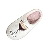 Generisch Schuhe Damen Damen-Slipper mit Stickerei, für drinnen draußen,...