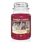 Yankee Candle Duftkerze im Glas (groß) | Christmas Magic | Brenndauer bis...