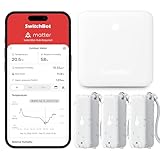 SwitchBot WLAN Hygrometer Thermometer Innen Außen 3 Pack with Hub Mini,...