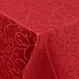 smiry Tischdecke Abwaschbar Ornamente Rechteckig 90 x 90 cm Tischtuch...