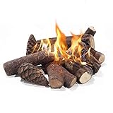ATR Art to REAL Deko Holz für Ethanol Kamin,9 Pcs Keramik Holz Ethanol...