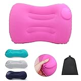 YOUXIU Aufblasbares Kissen, Camping Kissen, Reisekissen Handpresse...