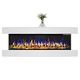 GLOW FIRE Elektrokamin mit Heizung und Kaminfeuer (Wandkamin Clear 36) -...