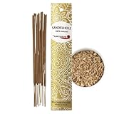 12 Stück – AUROSHIKHA Sandelholz – Indische Räucherstäbchen 100%...