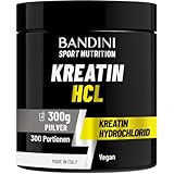 Bandini® Kreatin HCL Pulver 300 g – Sehr starker und intensiver...