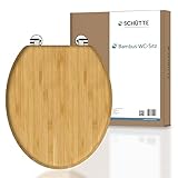 SCHÜTTE WC-Sitz BAMBOO, massiver Bambus Toilettendeckel, nachhaltiger...