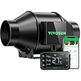 VIVOSUN Inline-Rohrventilator 100mm Leiser Abluftventilator 331m³/h mit...