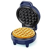 SNAILAR Mini Waffeleisen Belgische Waffel Maschine Kleines Waffeleisen...