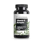 Vitamin B Komplex mit B12-180 Tabletten - Premium: Mit Aktivformen,...