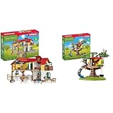 SCHLEICH 42407 FARM WORLD Bauernhaus mit Stall und Tieren & 42408 FARM...